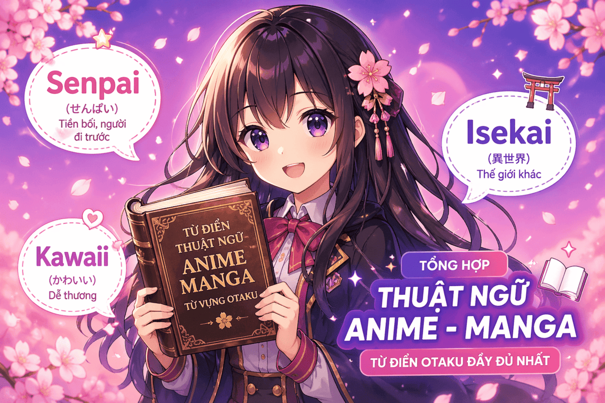 Thuật Ngữ Anime Manga: 40+ Từ Vựng Otaku Phải Biết