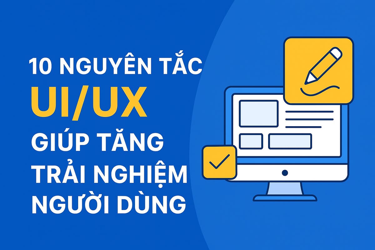 10 Nguyên Tắc UI/UX Quan Trọng Giúp Tăng Trải Nghiệm Người Dùng