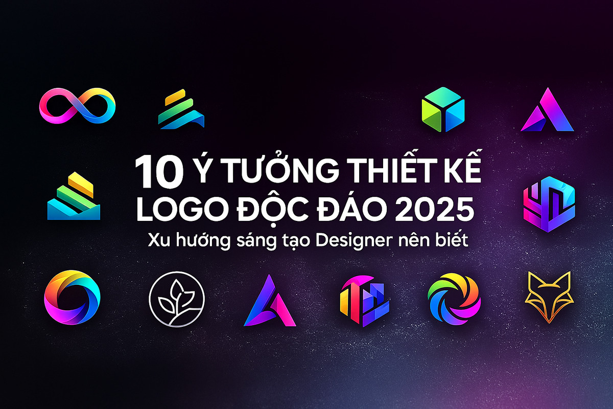 10 ý tưởng thiết kế Logo độc đáo 2025 - Xu hướng sáng tạo Designer nên biết