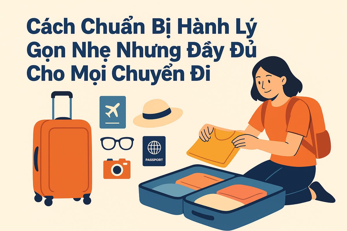 Cách Chuẩn Bị Hành Lý Gọn Nhẹ Nhưng Đầy Đủ Cho Mọi Chuyến Đi