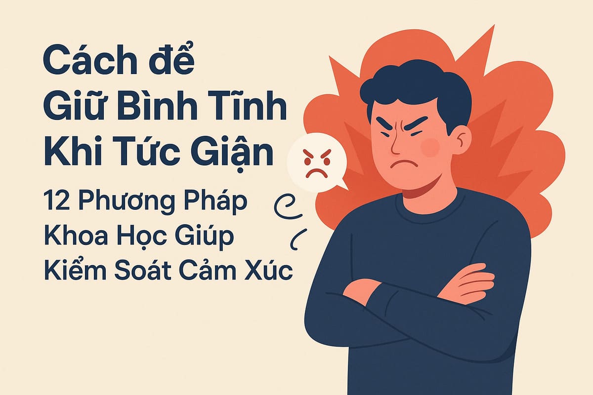 Cách để Giữ Bình Tĩnh Khi Tức Giận: 12 Phương Pháp Khoa Học Giúp Kiểm Soát Cảm Xúc