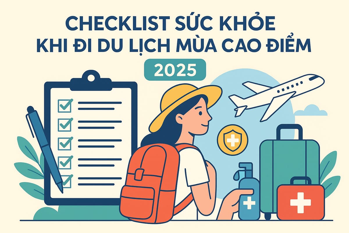 Checklist Sức Khỏe Khi Đi Du Lịch Mùa Cao Điểm