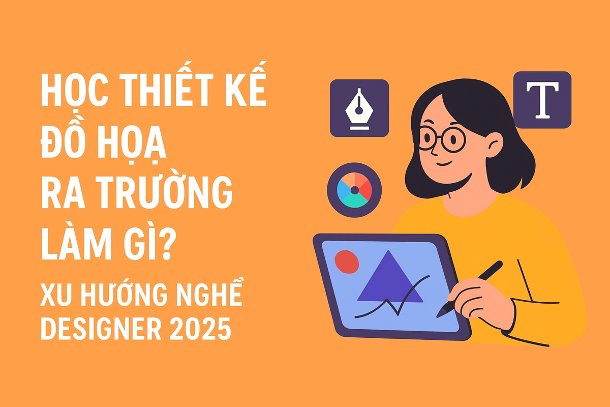 Học Thiết Kế Đồ Hoạ Ra Trường Làm Gì? Xu Hướng Nghề Designer 2025 và Kỹ Năng Cần Có