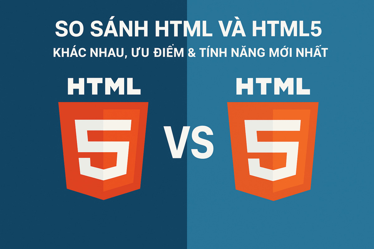 So Sánh HTML và HTML5: Khác Nhau, Ưu Điểm & Tính Năng Mới Nhất 2025