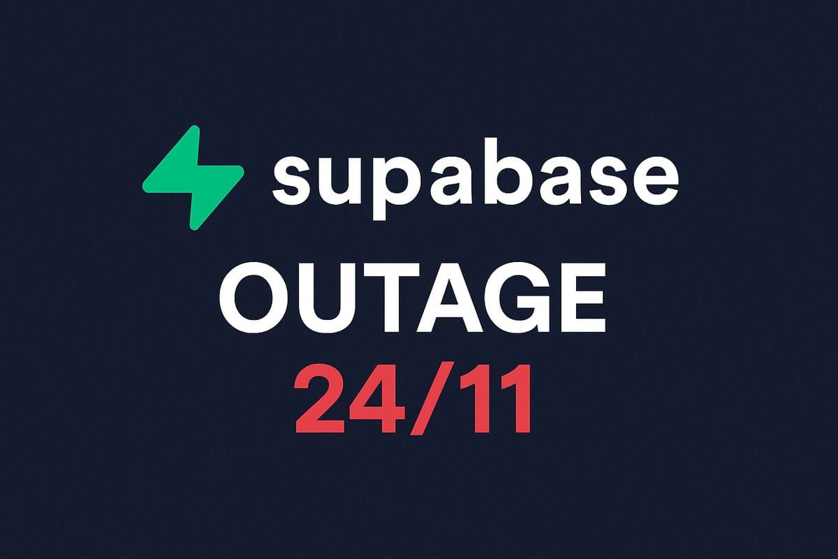 Supabase sập ngày 24/11: Nguyên nhân, ảnh hưởng & tình trạng hiện tại cuối năm 2025