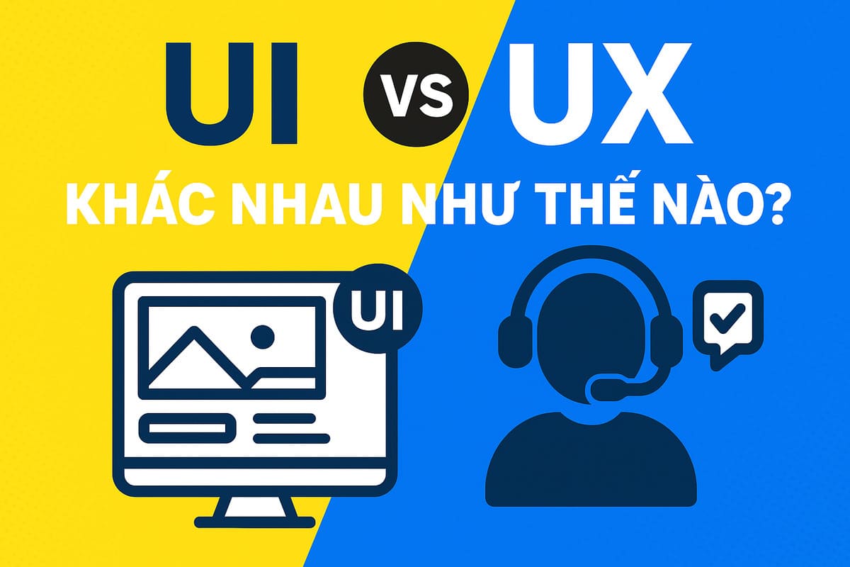 UI vs UX khác nhau như thế nào? So sánh chi tiết & dễ hiểu cho người mới